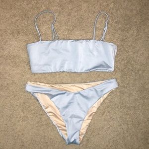 pac sun light blue two piece